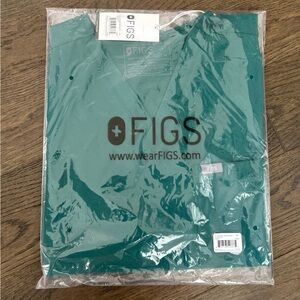 Figs Scrub Top, Hunter Green, Medium